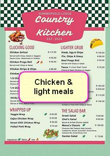 Chicken and light meals